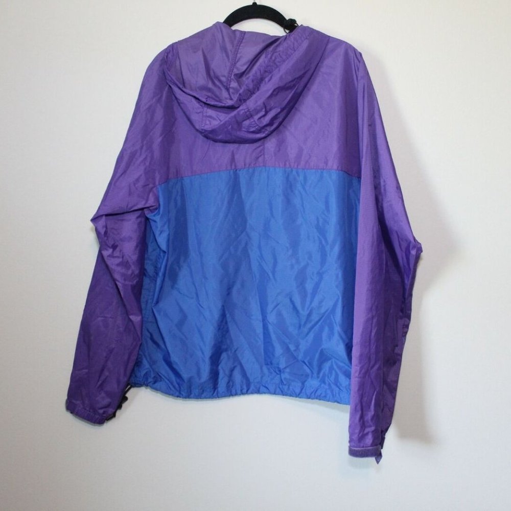 Vintage 90's Patagonia Hooded Pullover Windbreaker Jacket Purple Blue M H12795 - Picture 9 of 13